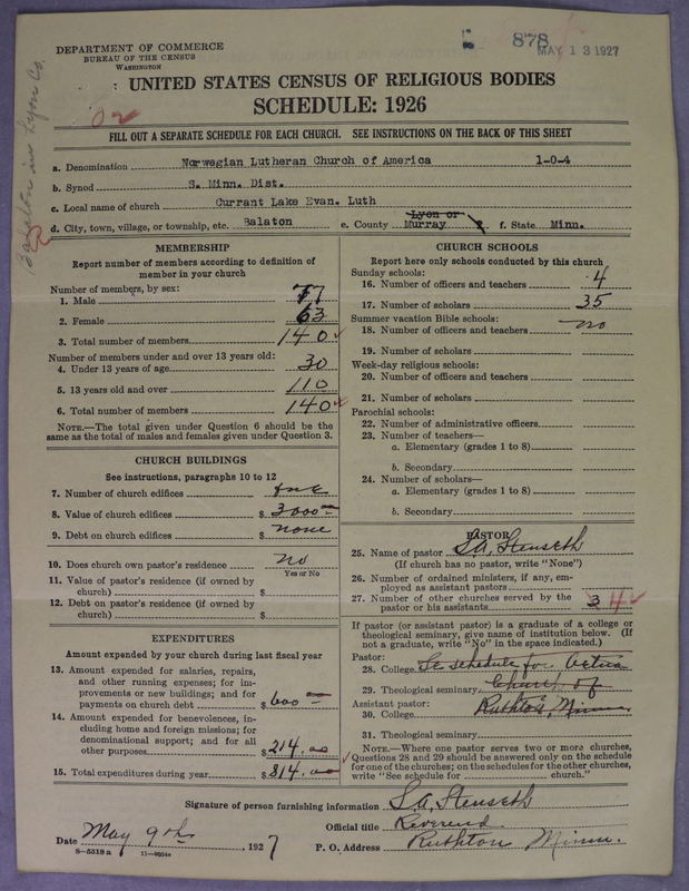 Scan of Norwegian Lutheran Church of America: 878