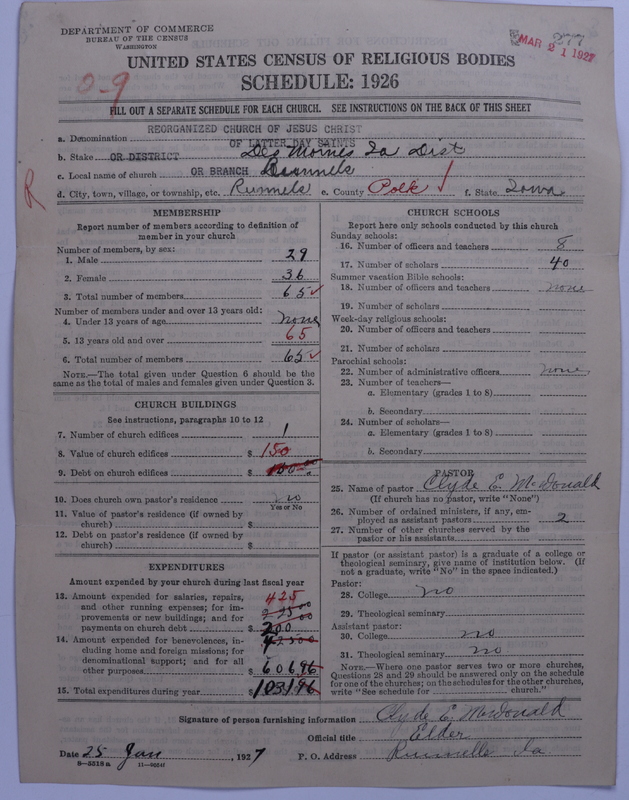 Scan of Reorganized Church of Jesus Christ of Latter Day Saints: 277