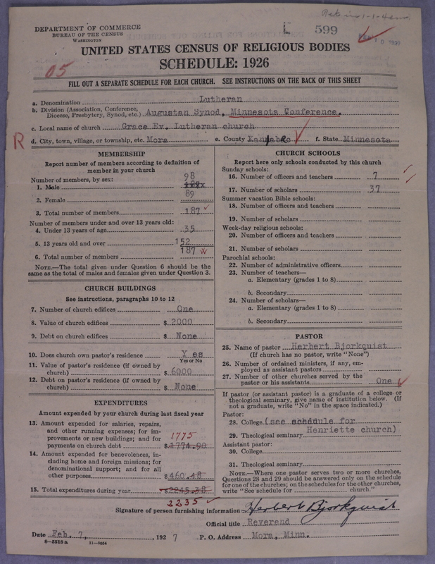 Scan of Evangelical Lutheran Augustana Synod of North America: 599