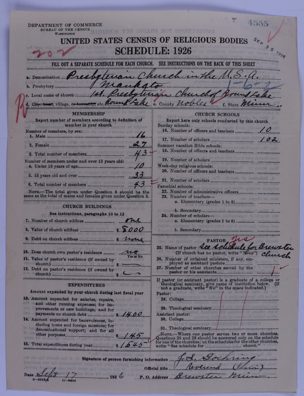 Scan of Presbyterian Church in the United States of America: 4555