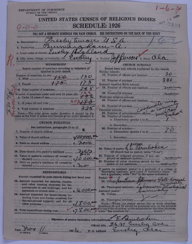 Scan of Presbyterian Church in the United States of America: 7101