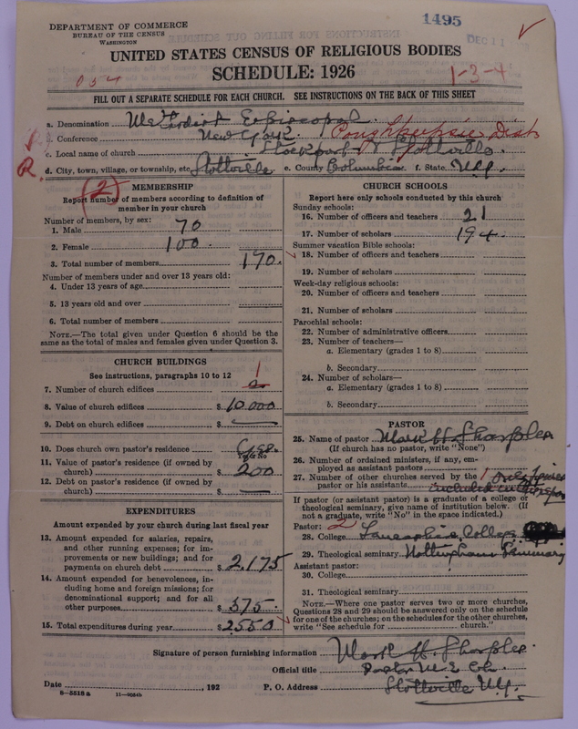 Scan of Methodist Episcopal Church: 1495