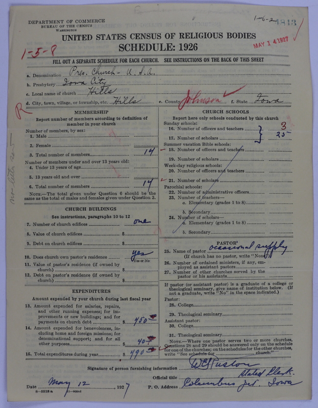 Scan of Presbyterian Church in the United States of America: 4843