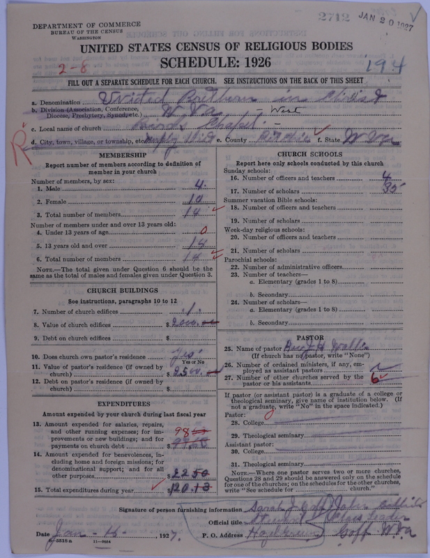 Scan of Church of the United Brethren in Christ: 2712