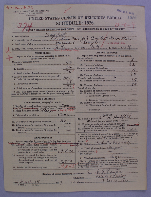 Scan of Northern Baptist Convention: 1551
