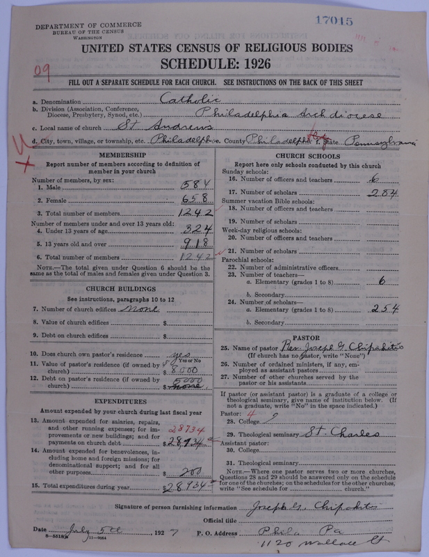 Scan of Roman Catholic Church: 17015