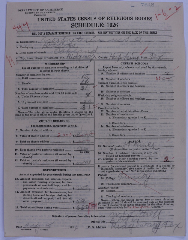 Scan of Presbyterian Church in the United States of America: 7648