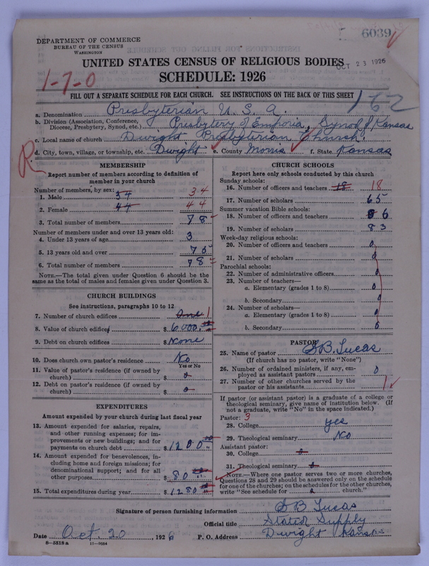 Scan of Presbyterian Church in the United States of America: 6039