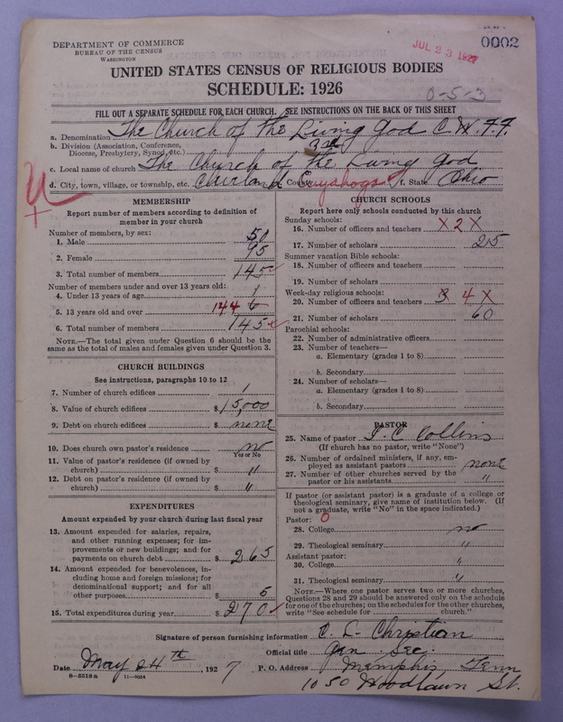Scan of Church of the Living God, Christian Workers for Fellowship: 2