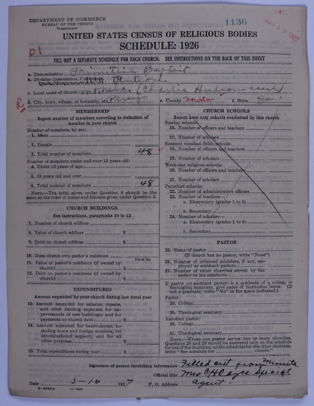 Scan of Primitive Baptists: 1136