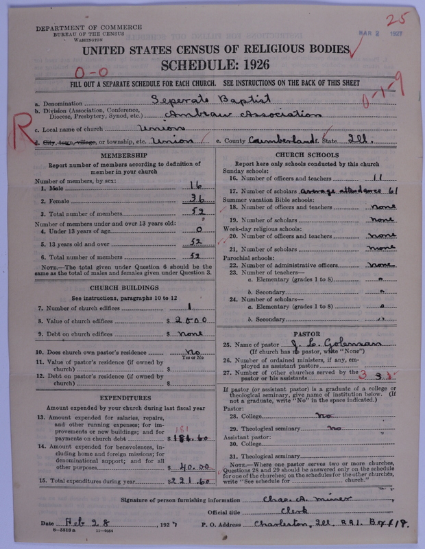 Scan of Separate Baptists: 25