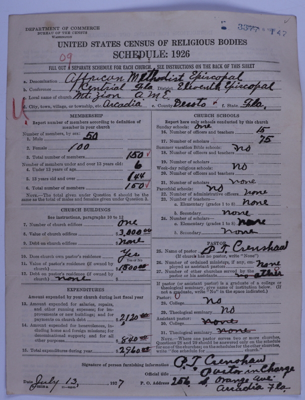 Scan of African Methodist Episcopal Church: 3377