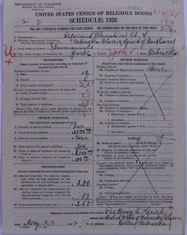 Scan of Reformed Church in the United States: 1500