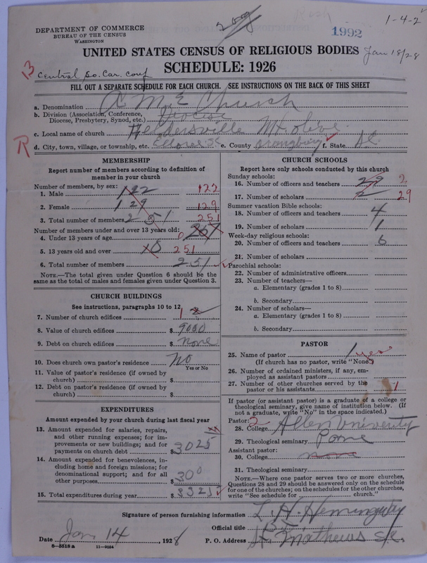 Scan of African Methodist Episcopal Church: 1992