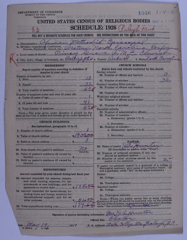 Scan of African Methodist Episcopal Church: 1546