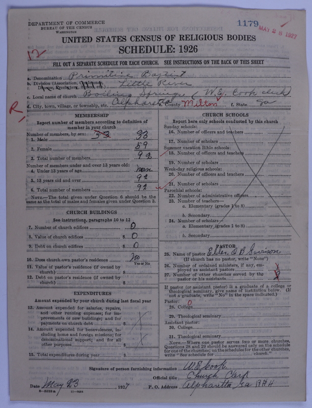 Scan of Primitive Baptists: 1179