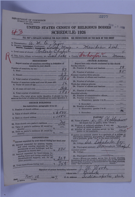 Scan of African Methodist Episcopal Zion Church: 2277