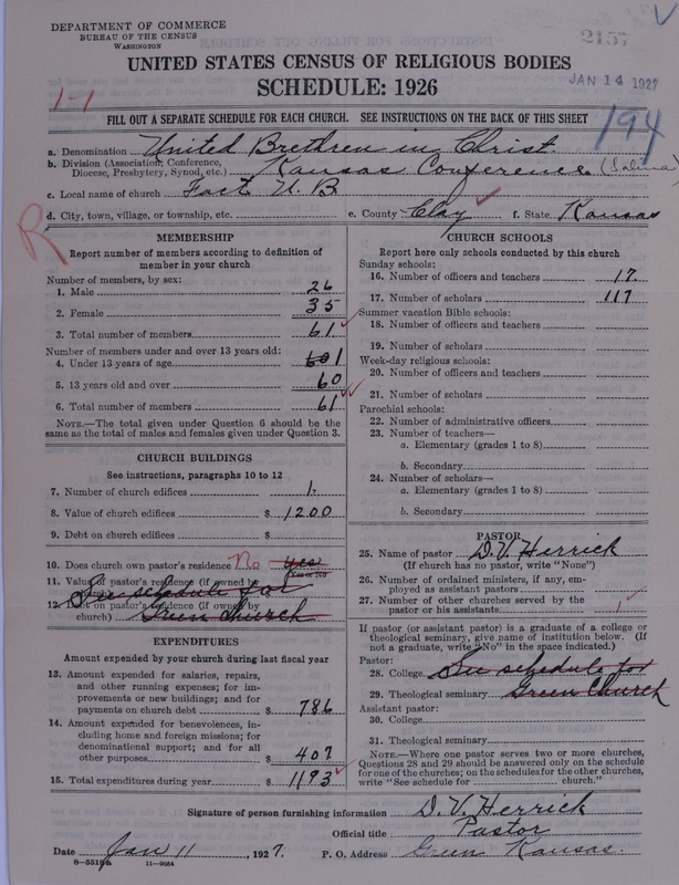 Scan of Church of the United Brethren in Christ: 2157