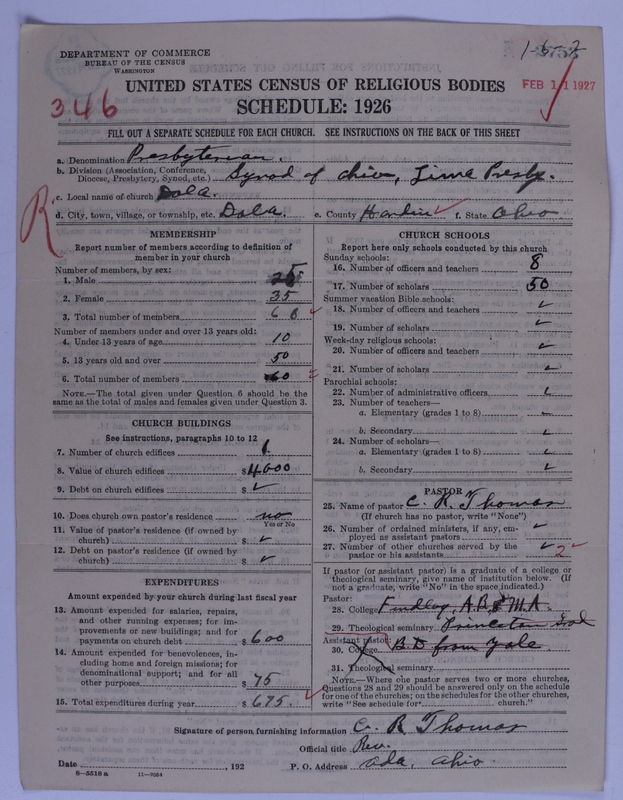 Scan of Presbyterian Church in the United States of America: 2753