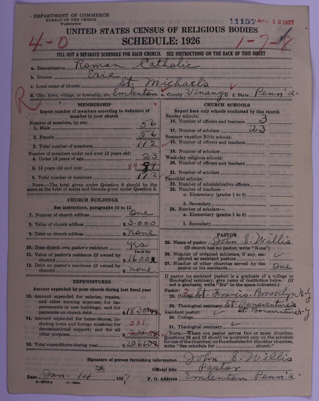 Scan of Roman Catholic Church: 11157