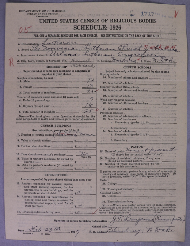 Scan of Norwegian Lutheran Church of America: 1717
