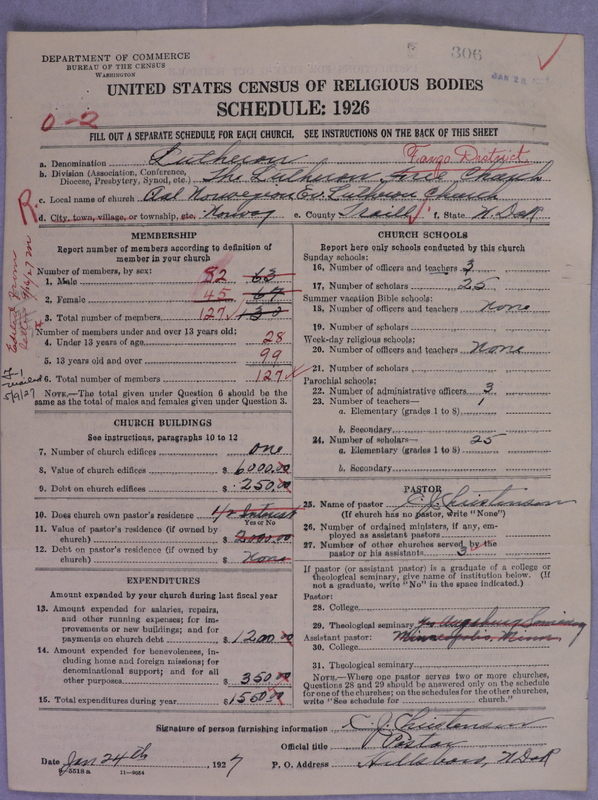 Scan of Lutheran Free Church: 306