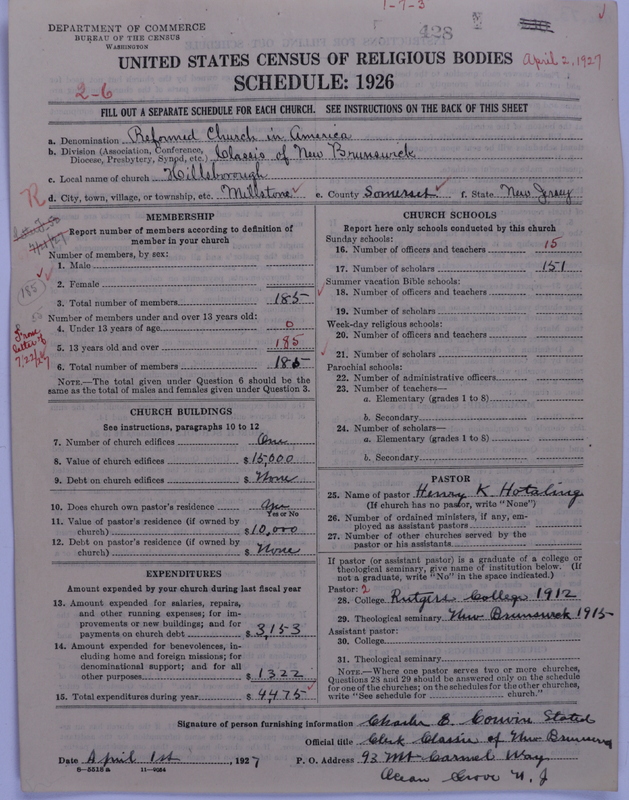 Scan of Reformed Church in America: 428