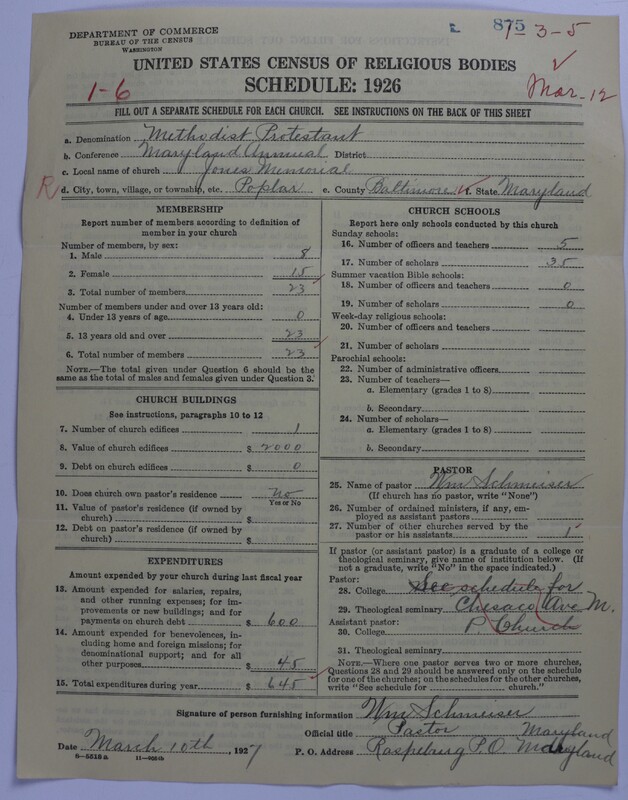 Scan of Methodist Protestant Church: 875
