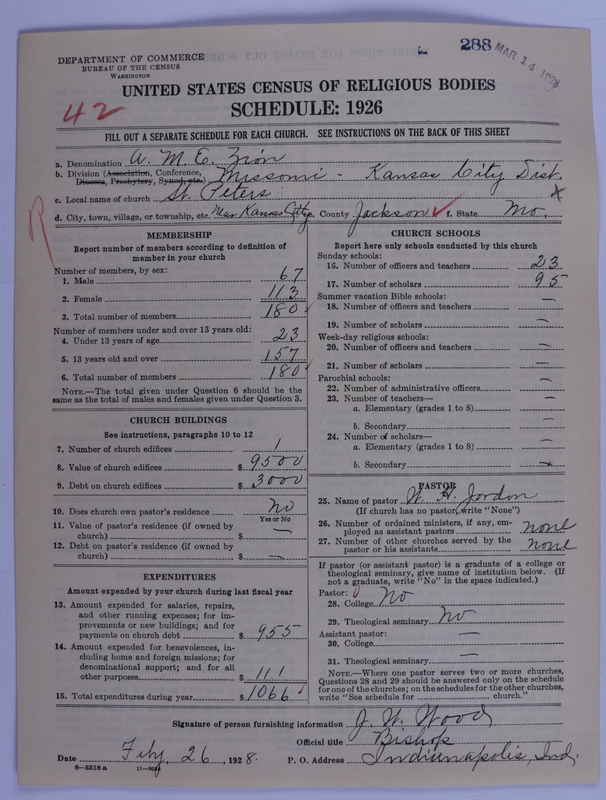 Scan of African Methodist Episcopal Zion Church: 288