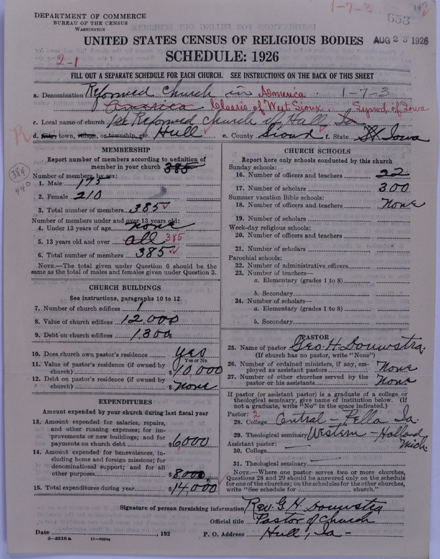 Scan of Reformed Church in America: 653