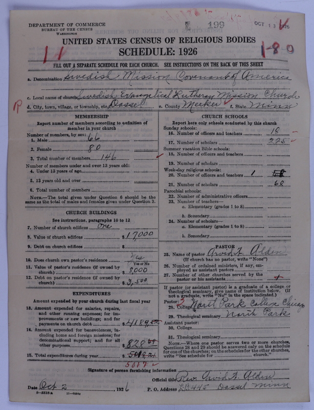 Scan of Swedish Evangelical Mission Covenant of America: 199