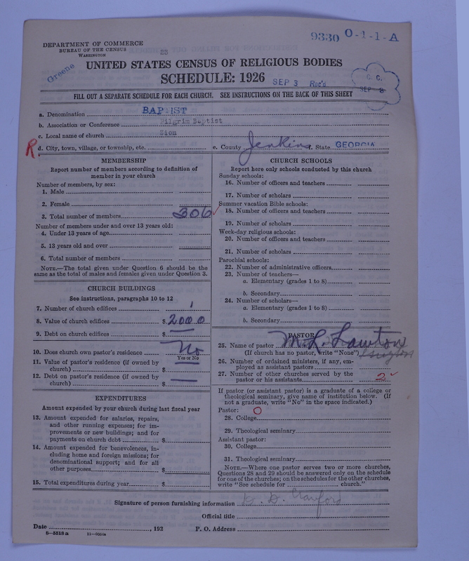 Scan of Negro Baptists: 9330