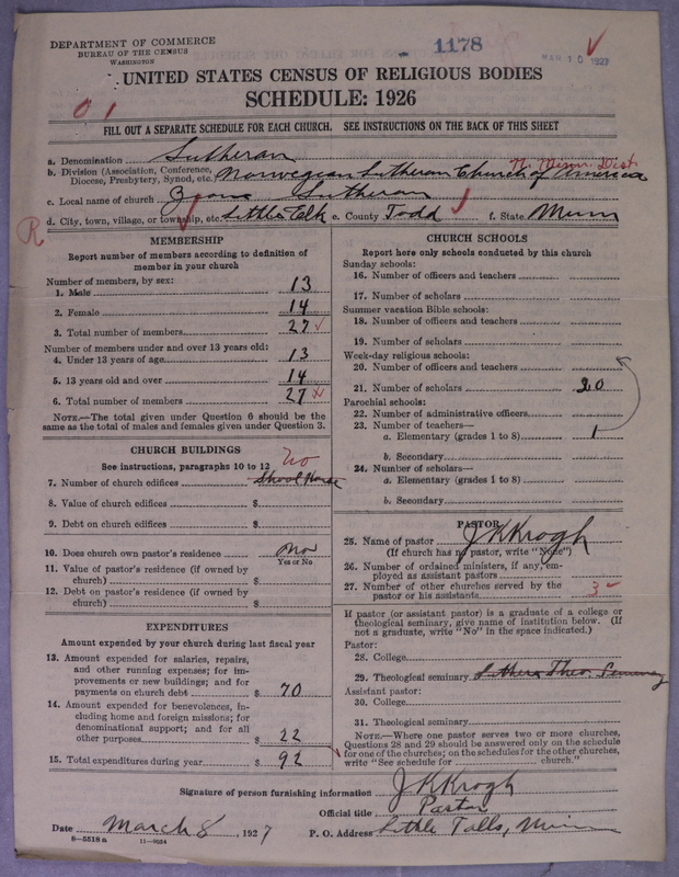 Scan of Norwegian Lutheran Church of America: 1178