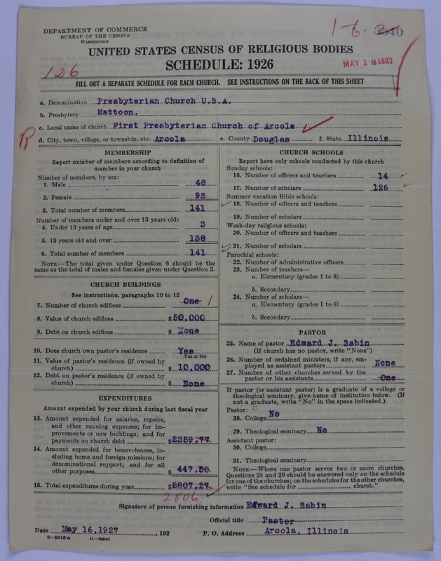 Scan of Presbyterian Church in the United States of America: 3540