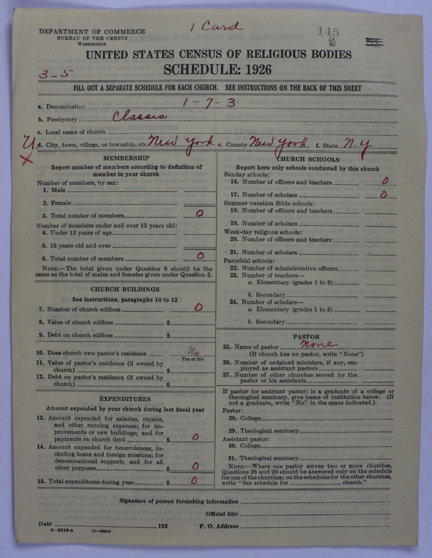Scan of Reformed Church in America: 145