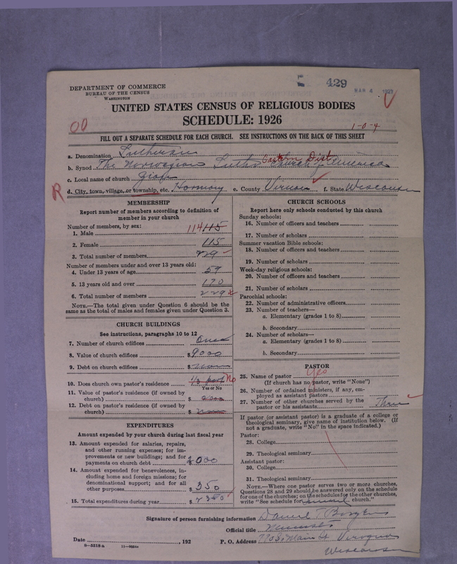 Scan of Norwegian Lutheran Church of America: 429