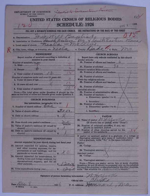 Scan of Free Will Baptists: 60
