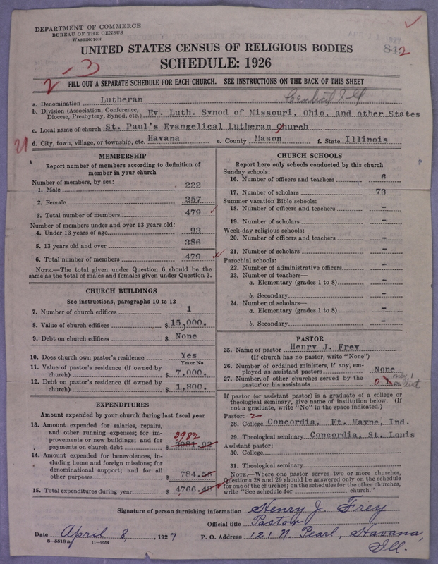 Scan of Evangelical Lutheran Synodical Conference of America: Evangelical Lutheran Synod of Missouri, Ohio, and Other States: 842