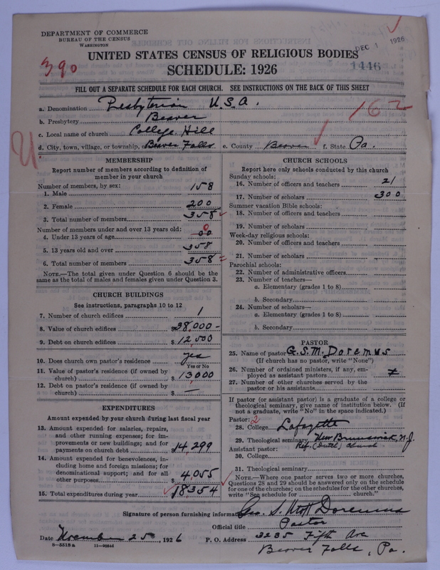 Scan of Presbyterian Church in the United States of America: 1446