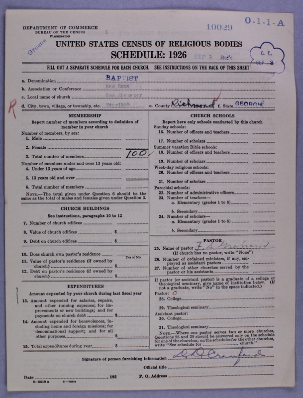 Scan of Negro Baptists: 10029