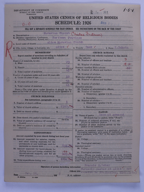 Scan of Moravian Church in America: 81