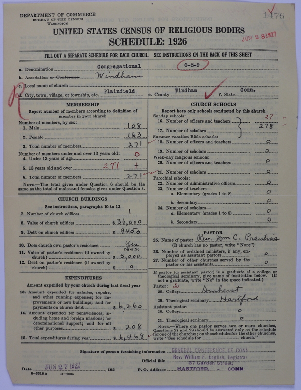 Scan of Congregational Churches: 1476