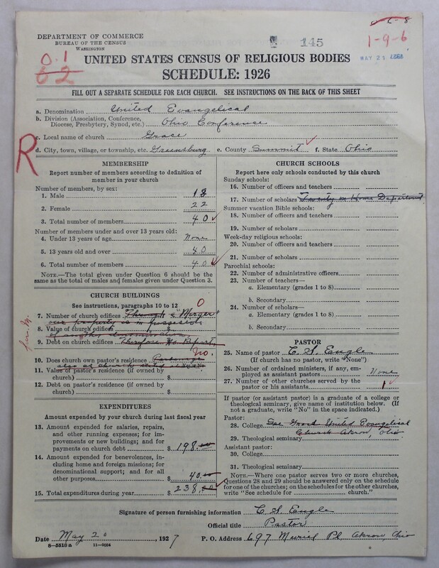 Scan of Evangelical Congregational Church: 145