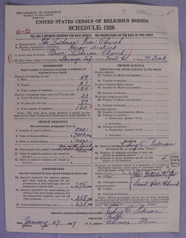 Scan of Lutheran Free Church: 308