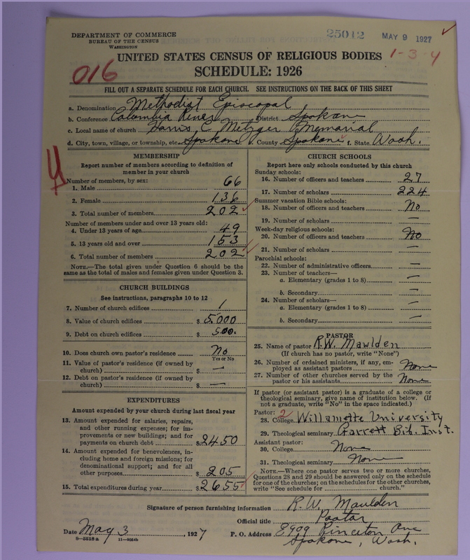 Scan of Methodist Episcopoal Church: 25012