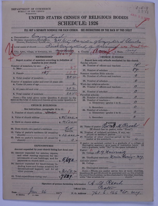 Scan of Congregational Churches: 1494