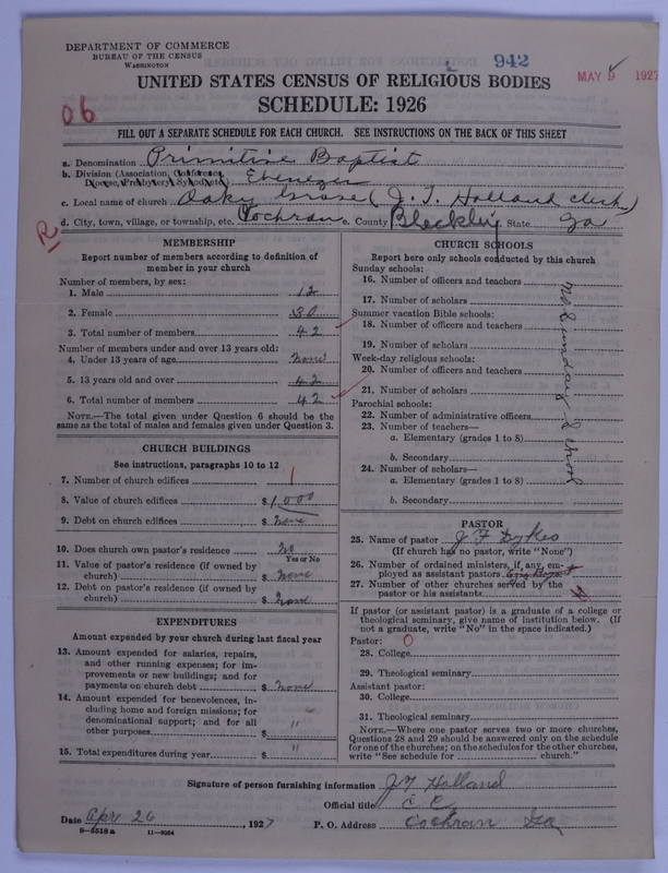 Scan of Primitive Baptists: 942