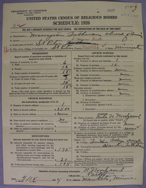 Scan of Norwegian Lutheran Church of America: 887