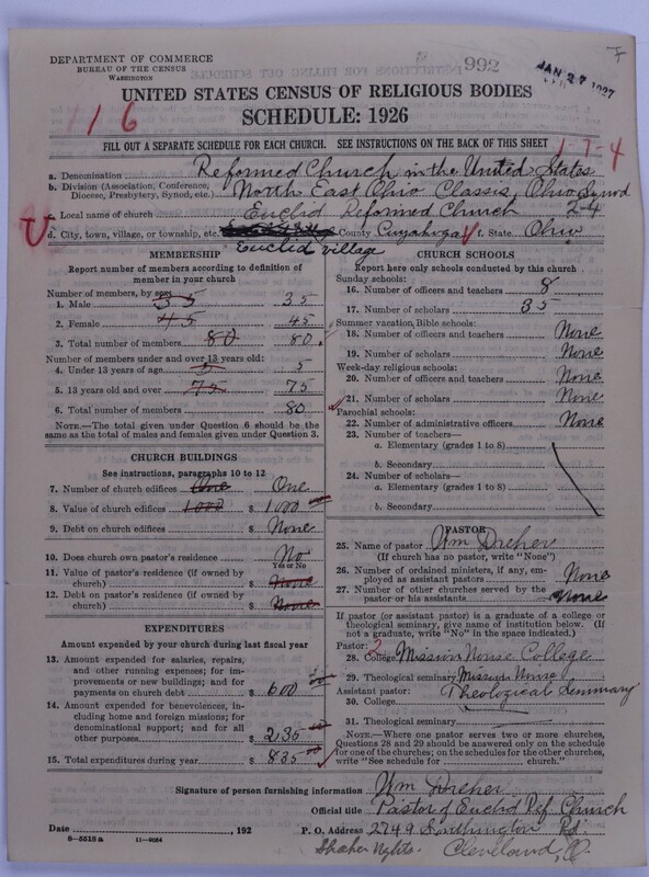 Scan of Reformed Church in the United States: 992