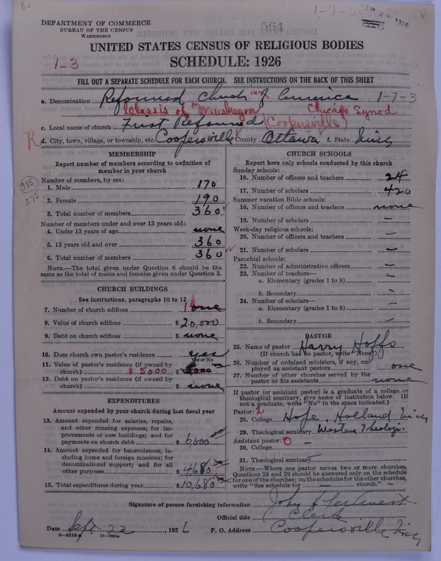 Scan of Reformed Church in America: 564